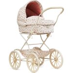 Landau de poupe rose, bleu, cru