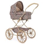 Landau pour poupe rose, bleu, vert