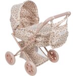 Landau pour poup�e somerset blanc, rose, marron