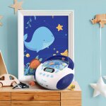 Lecteur cd mp3 enfant avec port usb bleu fonc�