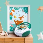 Lecteur cd mp3 enfant avec port usb cyan