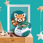 Lecteur cd mp3 enfant avec port usb turquoise fonc�