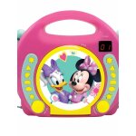 Lecteur cd portable avec 2 microphones disney minnie multicolore