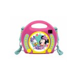 Lecteur cd portable avec 2 microphones disney minnie multicolore