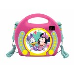 Lecteur cd portable avec 2 microphones disney minnie multicolore