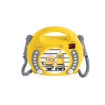 Lecteur cd portable avec 2 microphones les minions multicolore