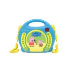 Lecteur cd portable avec 2 microphones peppa pig multicolore