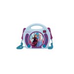 Lecteur cd portable avec 2 microphones reine des neiges multicolore