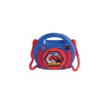 Lecteur cd portable avec 2 microphones spiderman multicolore
