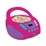 Lecteur cd portable barbie multicolore