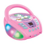 Lecteur cd portable bluetooth licorne rose