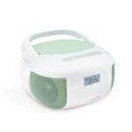 Lecteur cd radio c�leste bluetooth, mp3 avec port usb, lecteur carte micro sd vert