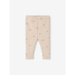 Legging bb doubl en maille polaire rose poudr