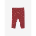 Legging b�b� doubl� en maille polaire terracotta