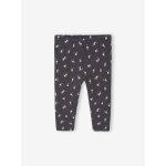 Legging bébé imprimé en maille côtelée anthracite Legging bébé imprimé en maille côtelée anthracite