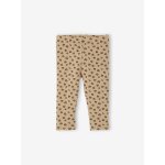 Legging bb imprim en maille ctele taupe
