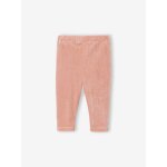 Legging bb en velours ctel rose poudr