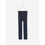 Legging collant fille maille polaire bleu