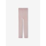 Legging collant fille maille polaire mauve