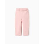 Legging en coton peign avec poches dcoratives rose clair