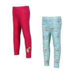 Leggings coton peppa pig bleu ciel / rose bonbon Leggings coton peppa pig bleu ciel / rose bonbon
