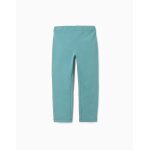 Leggings � coupe skinny en coton peign� vert clair
