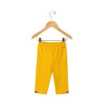 Legging court fille jaune curry