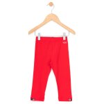 Legging court fille rouge rubis