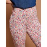 Legging femme imprim� fleuri coton bio multicolore