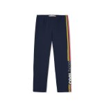Legging fille avec bande lat�rale bleu