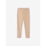 Legging fille doubl� polaire beige chin�