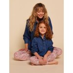 Legging fille imprim� coton bio multicolore