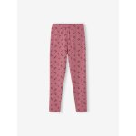 Legging fille imprim� mauve
