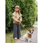 Legging fille large polaire marine
