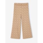 Legging fille large polaire vanille