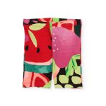 Legging fille en maille avec motif de fruits multicolore