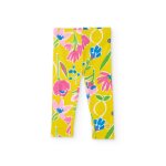Legging fille en maille au style joyeux jaune