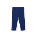 Legging fille en maille avec taille �lastique et tissu doux bleu