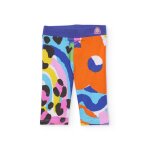 Legging pour fille en maille avec taille �lastique violet