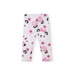Legging fille en molleton avec imprim� pandas blanc
