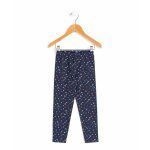 Legging long fille imprime indigo
