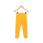 Legging long fille jaune cumin