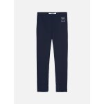 Legging en maille avec noeud bleu
