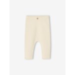 Legging en côtes naissance bébé fille vanille Legging en côtes naissance bébé fille vanille