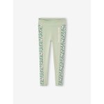 Legging sport fille graphique vert sauge