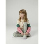 Legging sport fille imprim� fleuri �cru