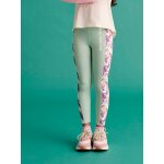Legging technique sport fille bandes côtés imprimées vert sauge Legging technique sport fille bandes côtés imprimées vert sauge