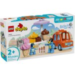 Lego bluey - visite chez le marchand de glace avec bluey - 10458 multicolore