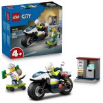 Lego city - la course - poursuite en moto de police - 60455 multicolore