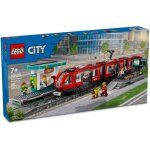 Lego city - le tramway et la station du centre - ville - 60423 multicolore